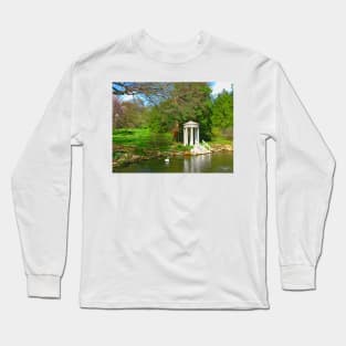 The Swan Pond. Morris Arboretum. Philadelphia, PA Long Sleeve T-Shirt